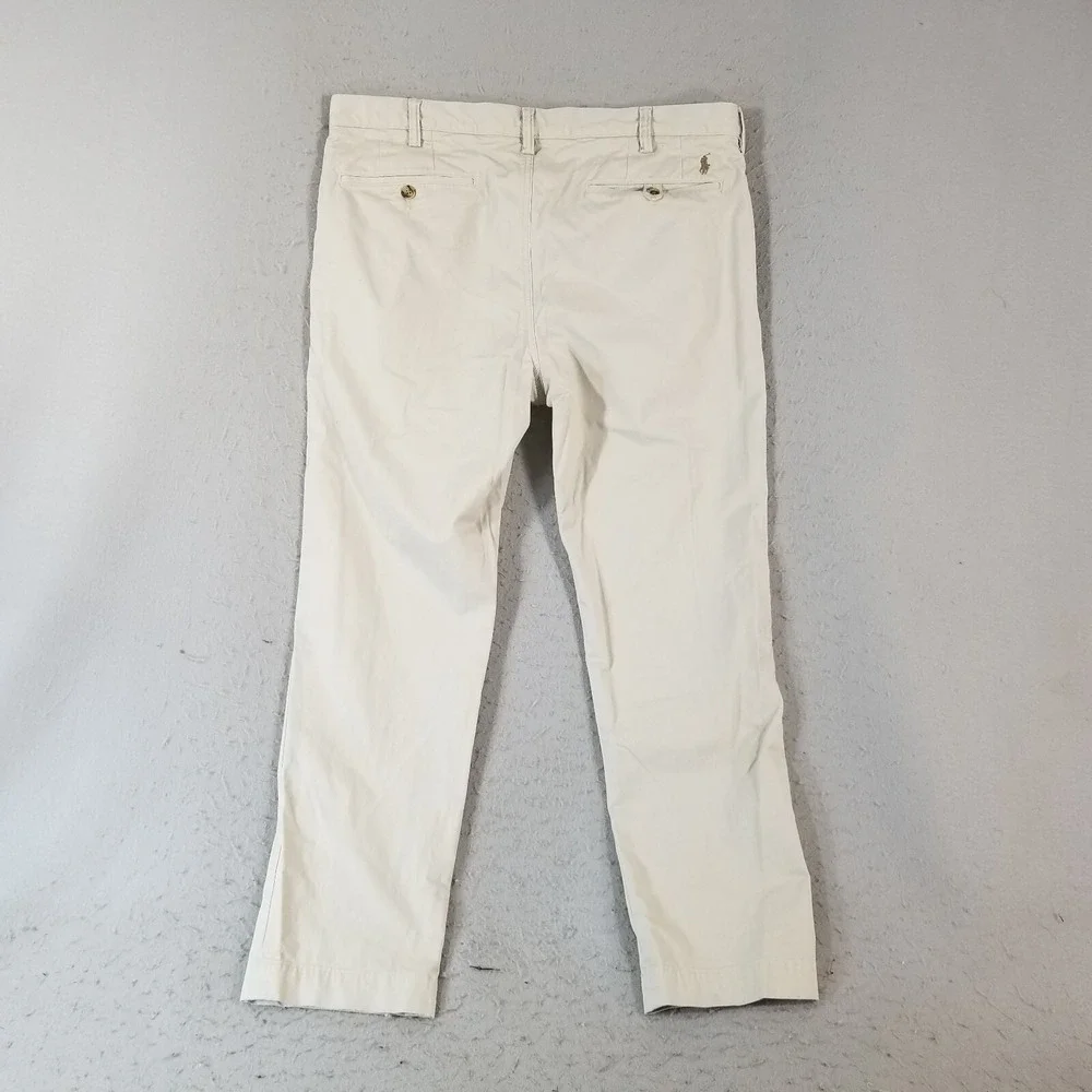 Polo Ralph Lauren Pants Mens 36x30 Beige Polo Classic Chino Straight Stretch